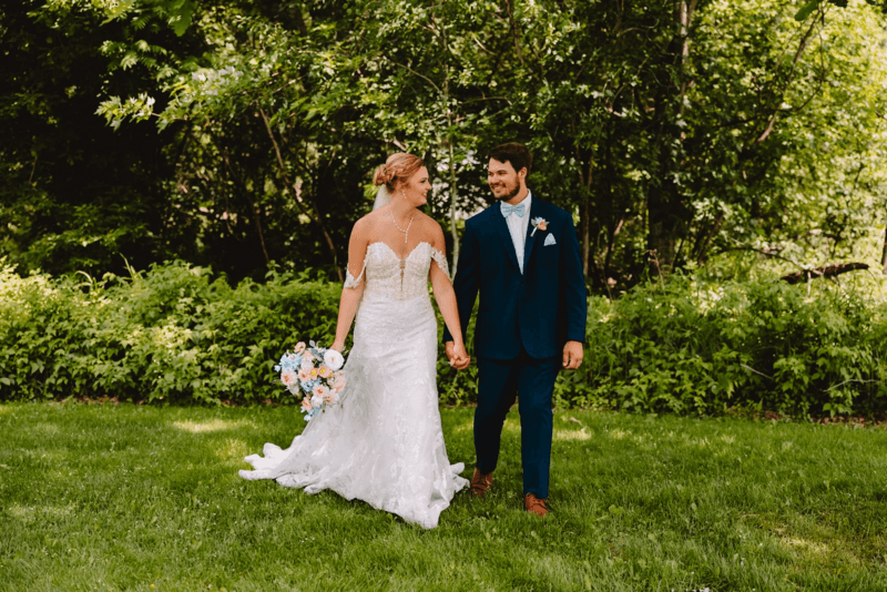 Bride and guests during VIP bridal experience — exclusive wedding dress shopping in Minnesota