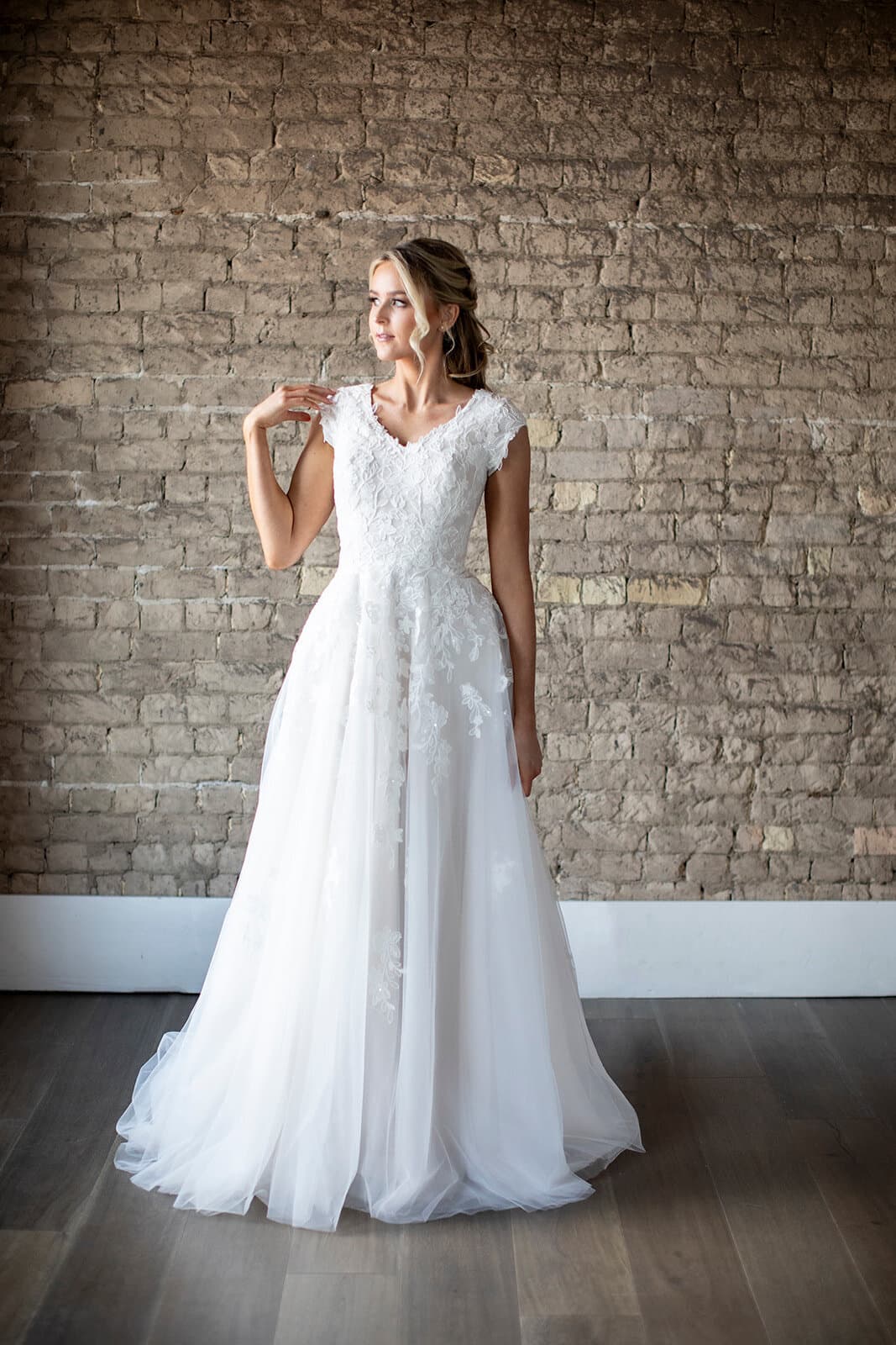 Barbie Anne Bridal modest wedding dress — modest bridal gowns Minnesota, available to order