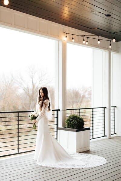 Bride in elegant bridal gown from Bridal Aisle Boutique — Minnesota's premier wedding dress shop