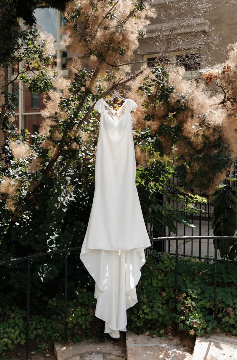 Real Minnesota bride in designer wedding gown from Bridal Aisle Boutique, Osseo MN