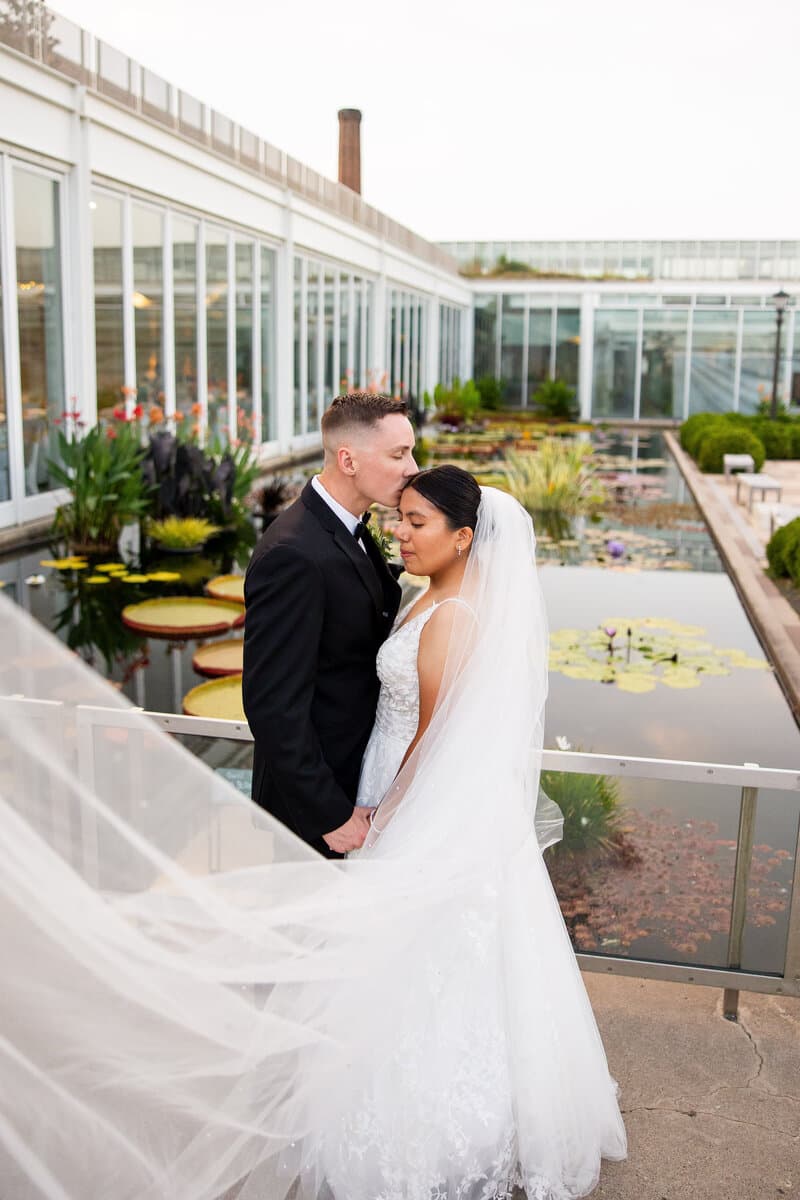 Real Minnesota bride in designer wedding gown from Bridal Aisle Boutique, Osseo MN