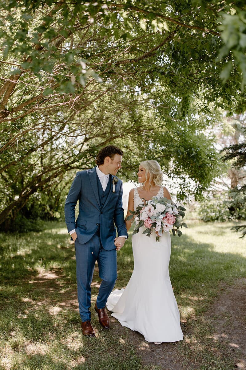 Real Minnesota bride in designer wedding gown from Bridal Aisle Boutique, Osseo MN